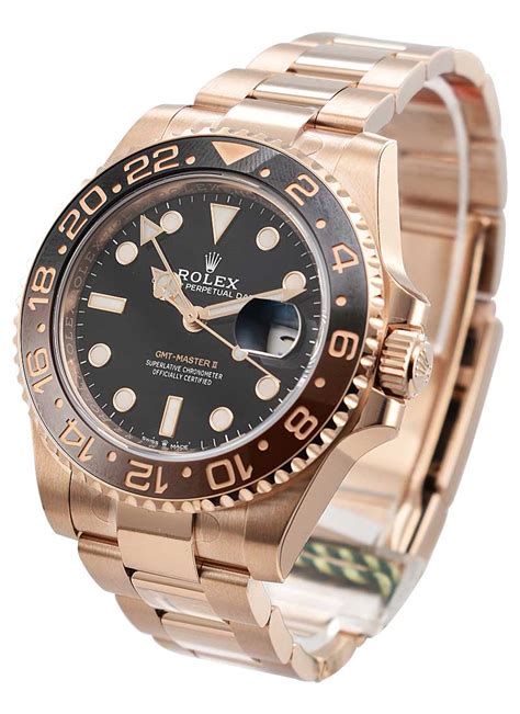 rolex gmt master 2 rose gold price|rolex gmt ruby sapphire.